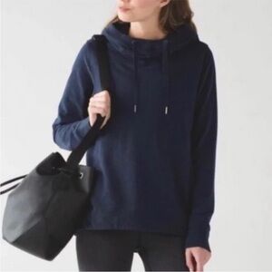 Lululemon Split Pullover Hoodie Heather Naval Blue - women’s 8